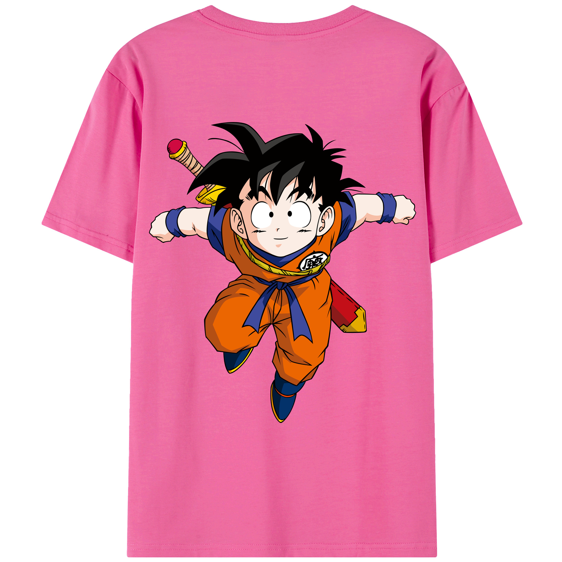 （画像用） ドラゴンボール 孫悟空（そん ごくう）Son Goku カカロット DRAGON BALL Kakarotto レディース半袖Tシャツ(バックプリント)